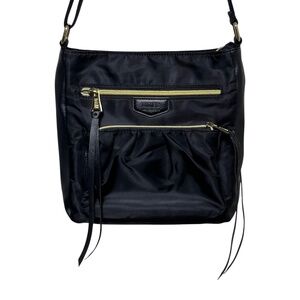 Aimee Kestenberg Tyler Black Nylon Women's Crossbody Bag Adjustable Strap